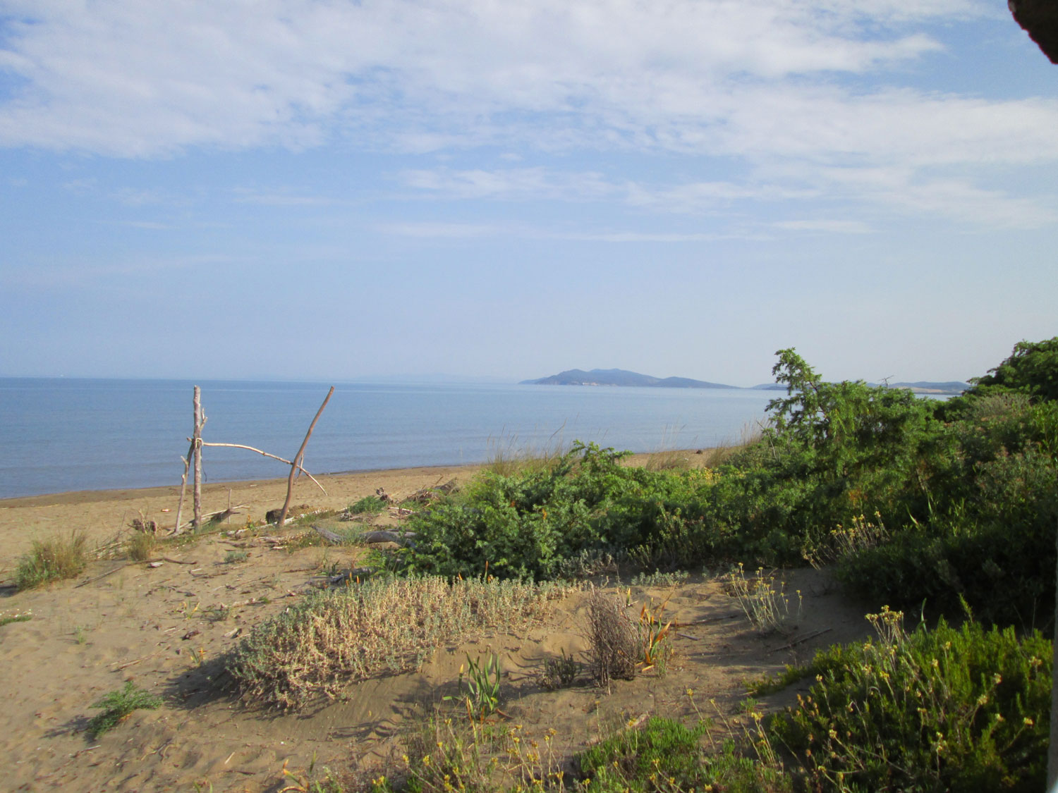 Spiaggia davanti al casale